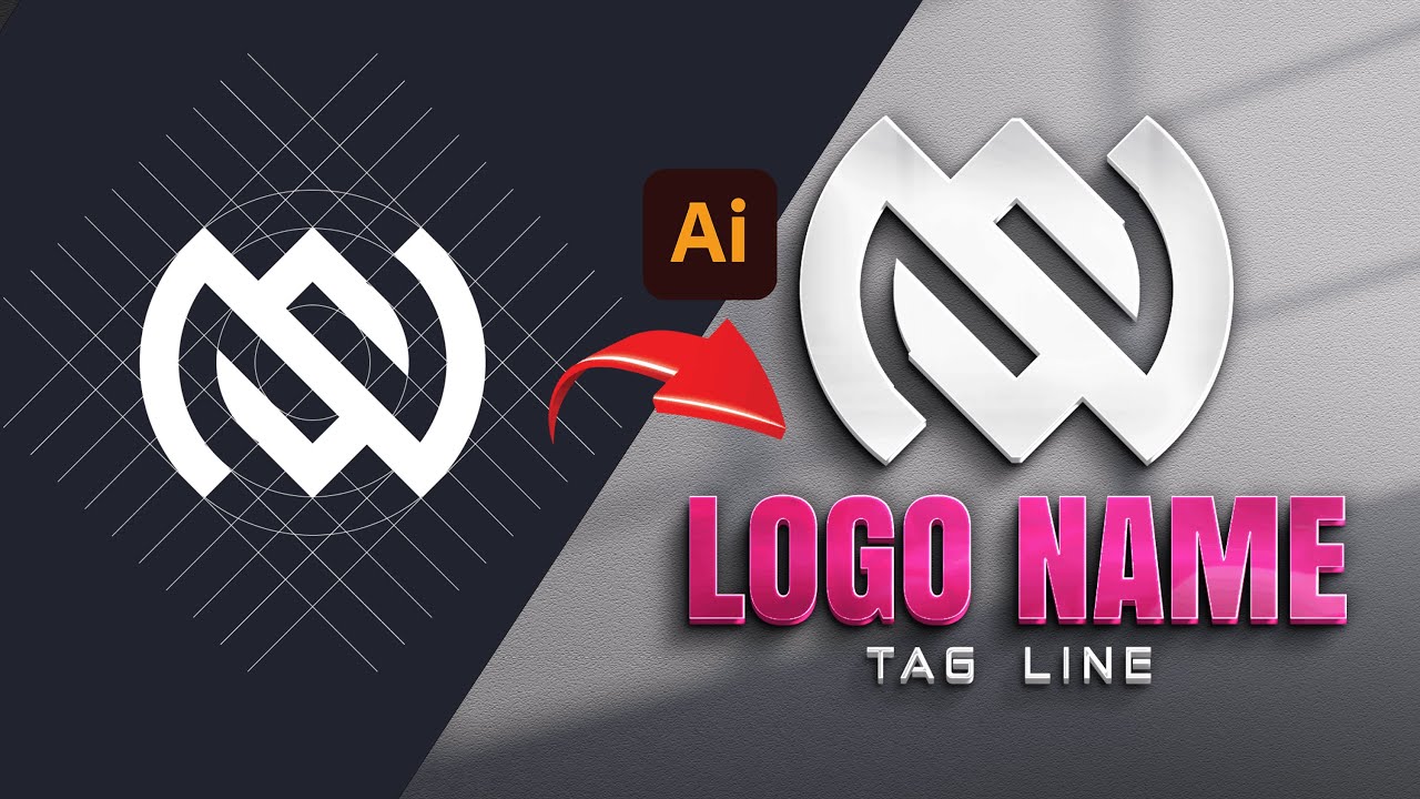 How to Make N+S Logo In Illustrator | Letter Logo Design | Logo Design Secret | Jammu Graphics