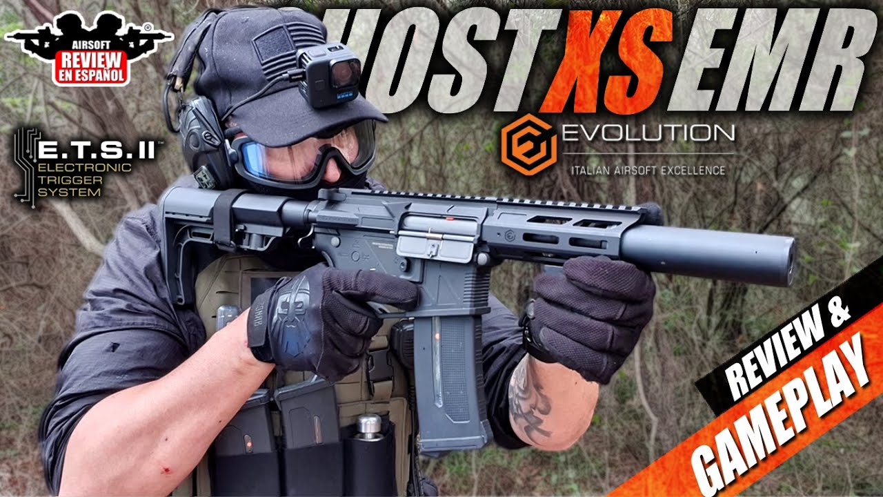 Evolution GHOST XS EMR ETS II ( Review & Gameplay ) | Airsoft Review en Español