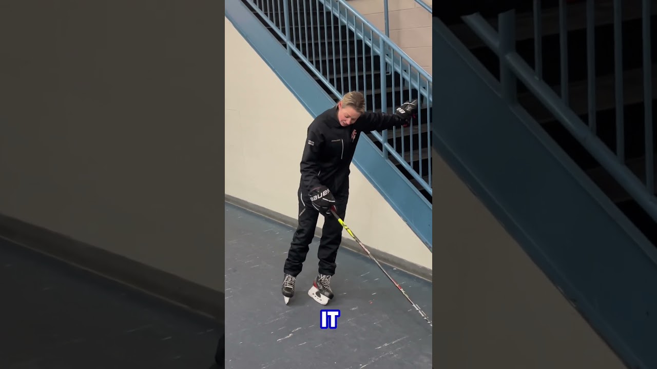 Working on your cross-over at home #hockey #powerskating #hockeycoach #hockeylife