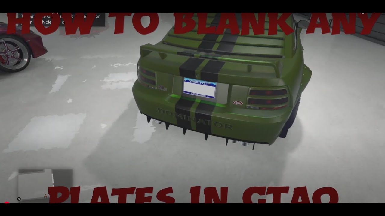 How to blank any plate in GTA online