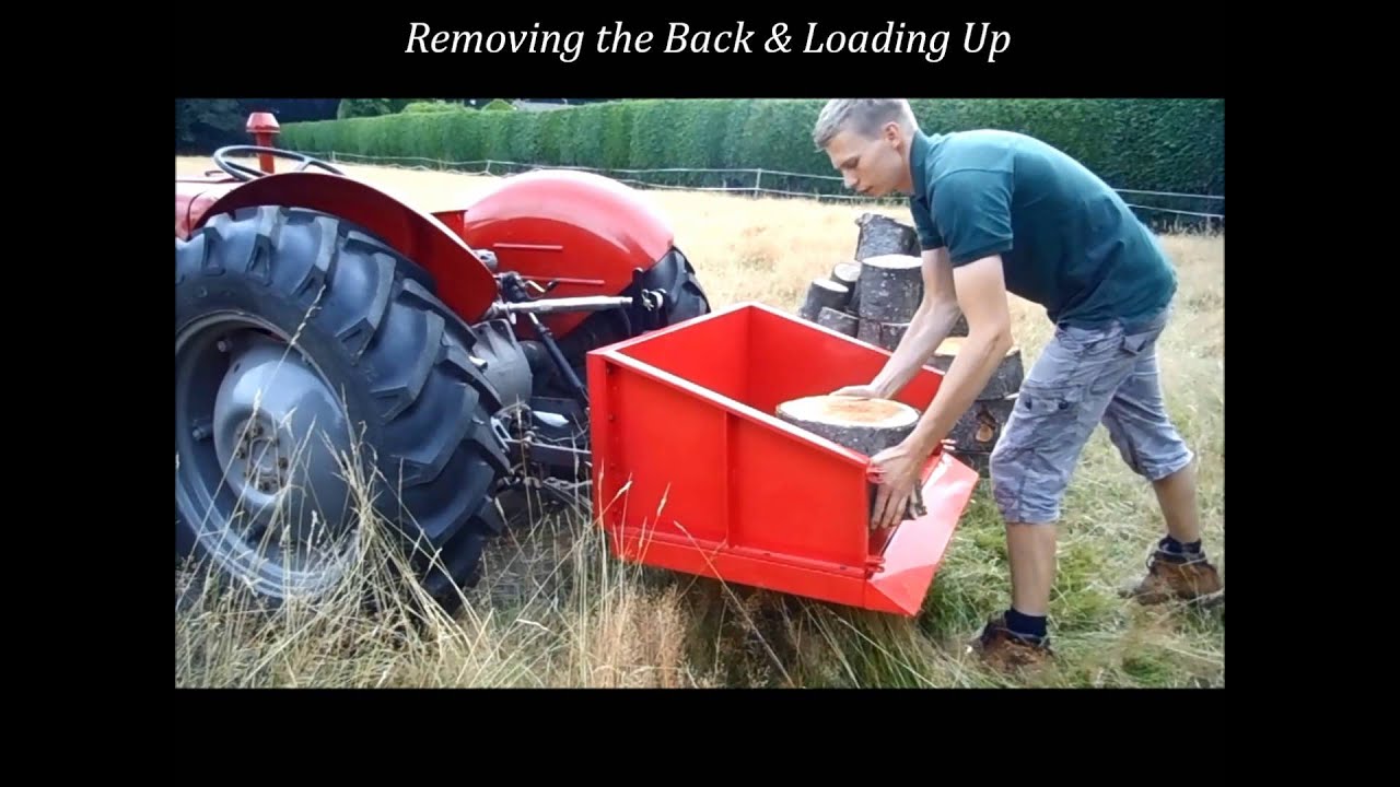 Log Splitter and Transport Box by Farm Tech Supplies