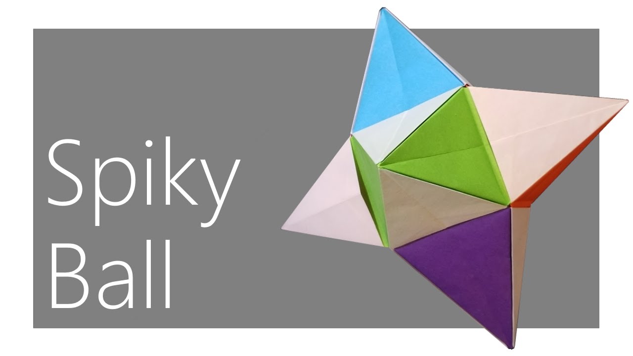 Spiky Ball (Starburst) Modular Origami Tutorial ( Scott Stern )