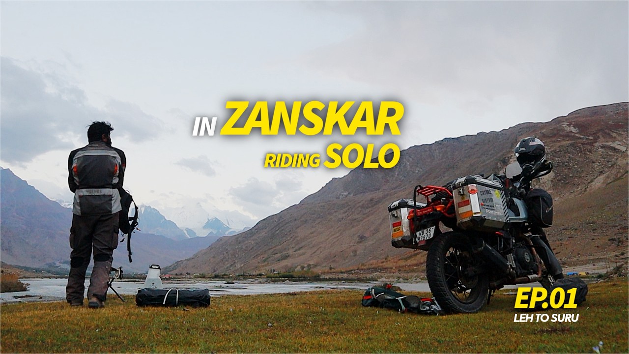 SOLO ZANSKAR - LADAKH Camping Trip | LEH to SURU Valley | Nature Moto
