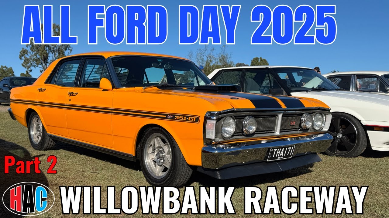 All Ford Day 2025 at Willowbank Raceway - More Muscle & Classic Fords Part 2