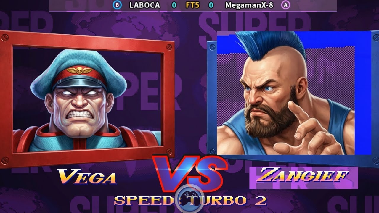 Super Street Fighter 2 Turbo LABOCA vs MegamanX 8 FT5