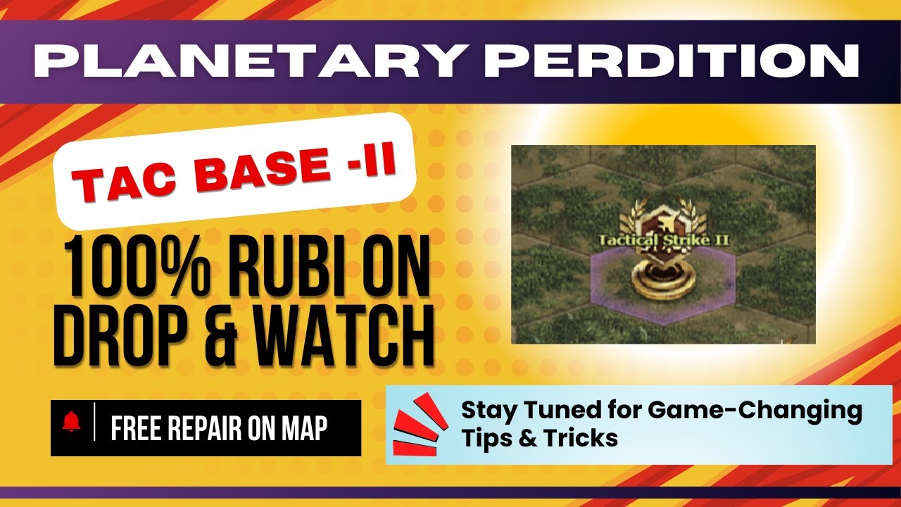 War Commander: Planetary Perdition Tactical Strike Base 2 | RUBI Mode -  Drop & Watch | Free on Map!