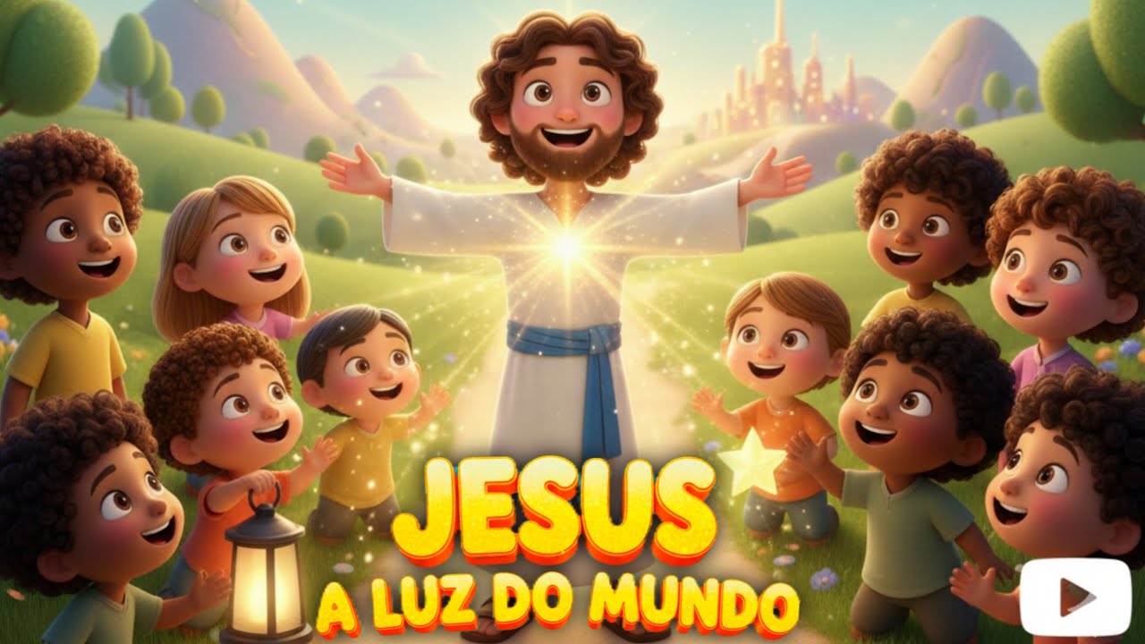 🌍JESUS A LUZ DO MUNDO| Música infantil cristã (Versão Estendida) OFICIAL