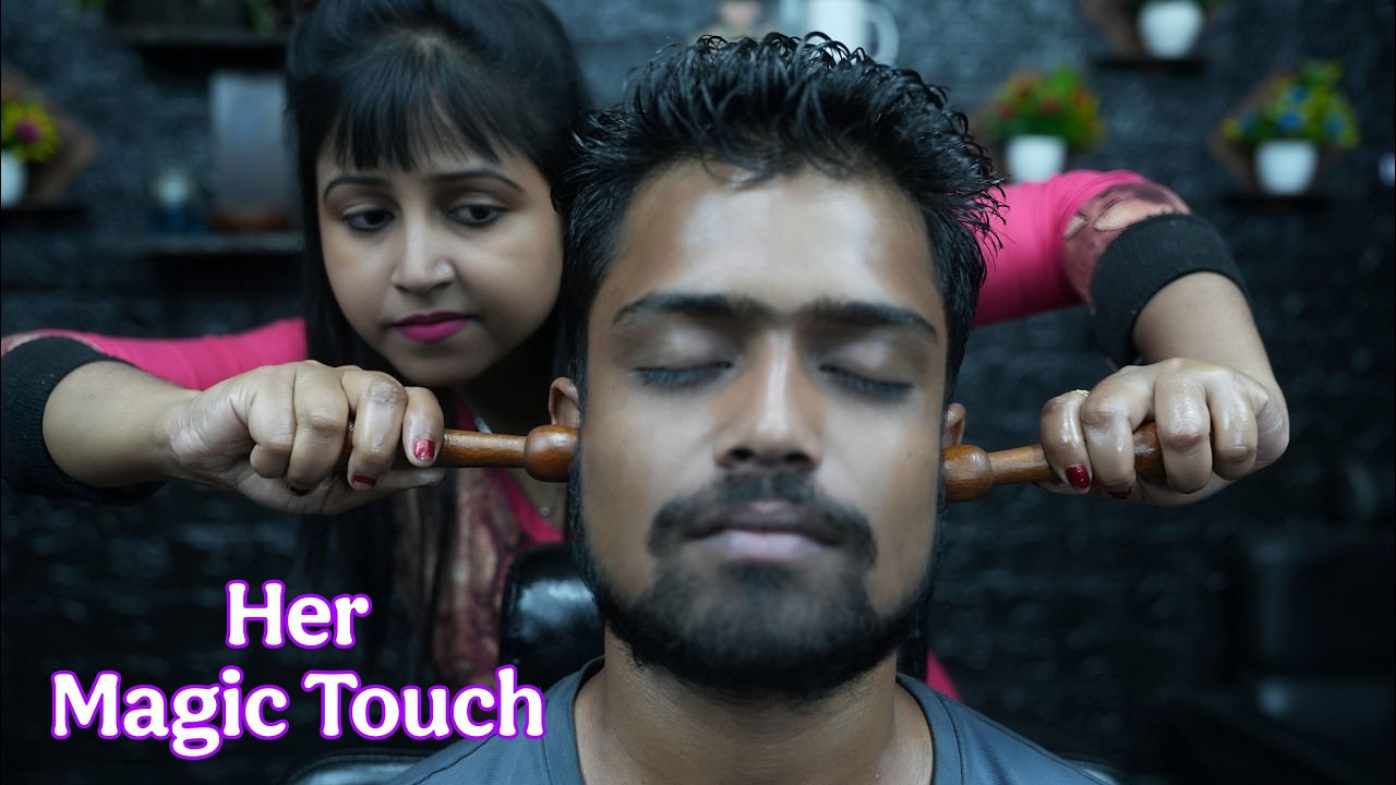 Chaitali's Wooden Stick Ear Massage ASMR for Ultimate Relaxation | Head Massage For Deep Sleep