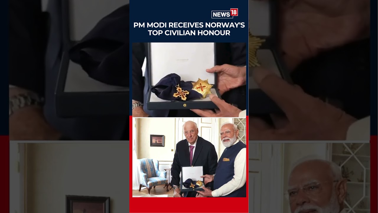 PM Narendra Modi Receives Norway&rsquo;s Top Honour During Historic European Visit Tour | N18S
