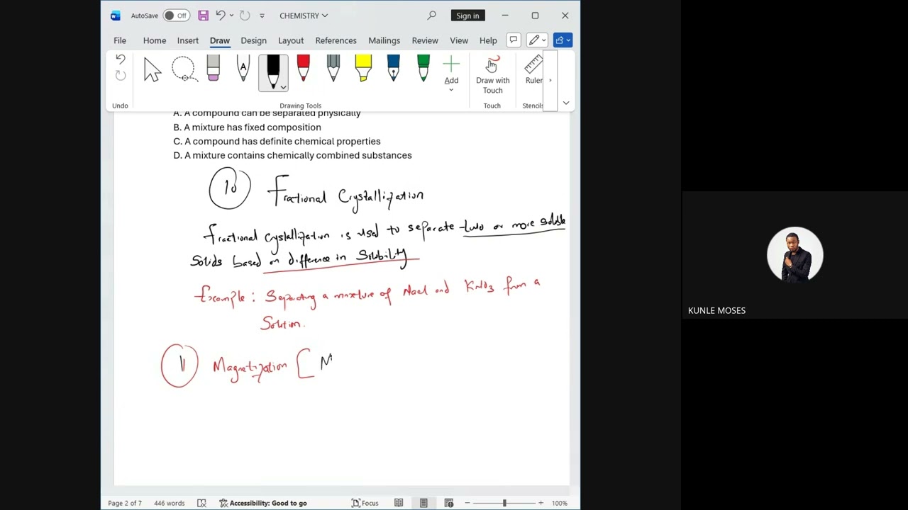 Chemistry session - Day 2 (13th February 2026)