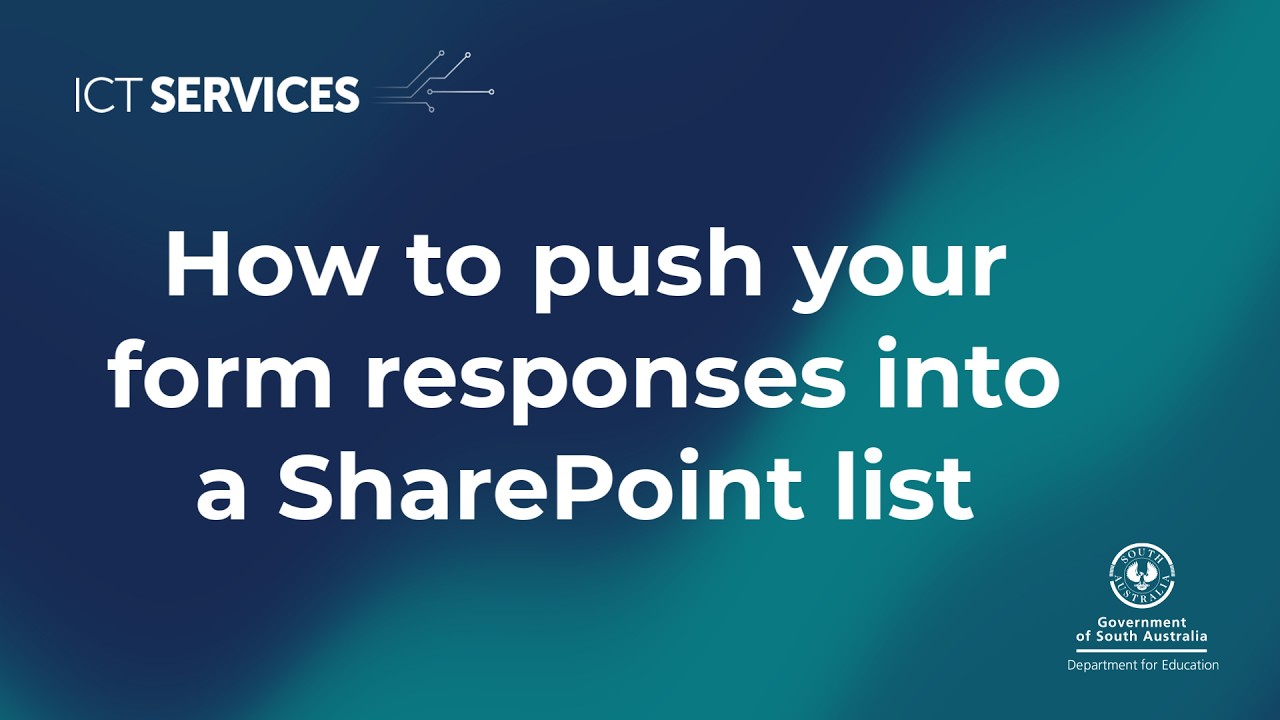 Power Automate - How to push your Form responses into a SharePoint list