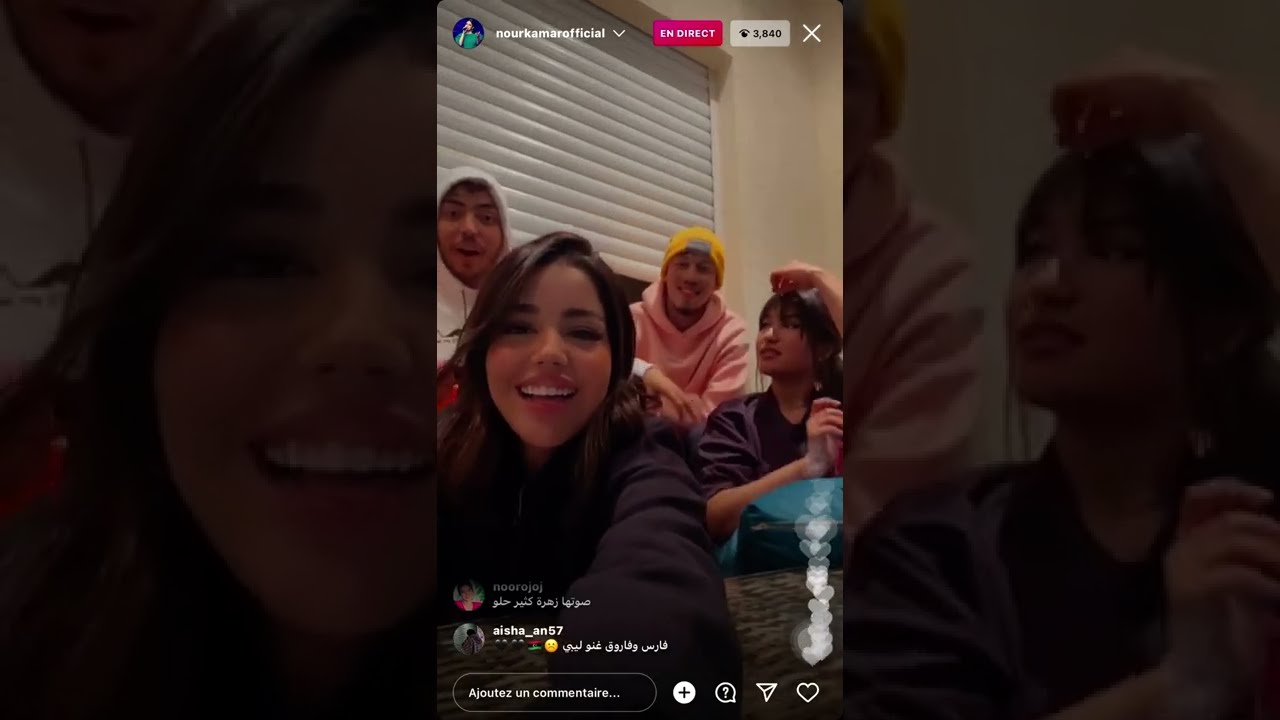 لايف نور قمر و الدهبيز و زهراء لعب و ضحك