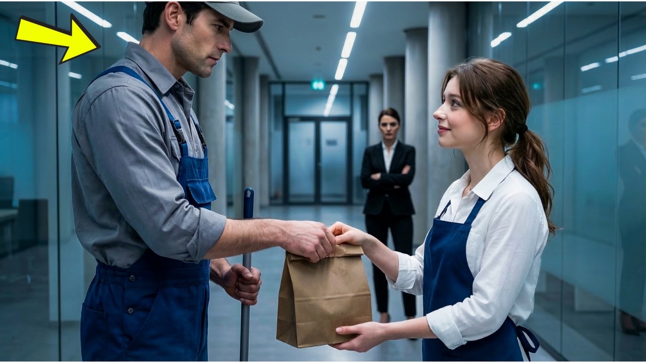 Millionaire Works as Janitor for a Week—A Simple Girl Brings Him Lunch Without Knowing He’s Her Boss