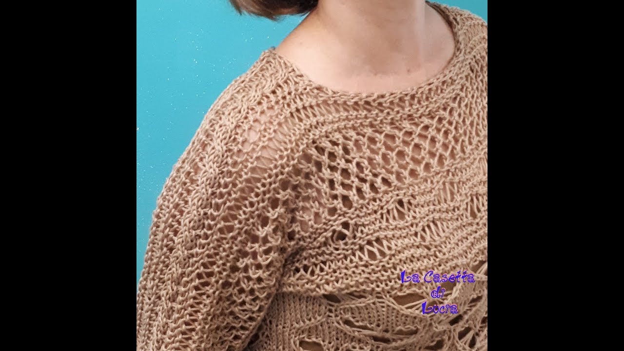 Maglia Estiva Cordonetto ai Ferri Senza Cuciture Seconda e Ultima Parte