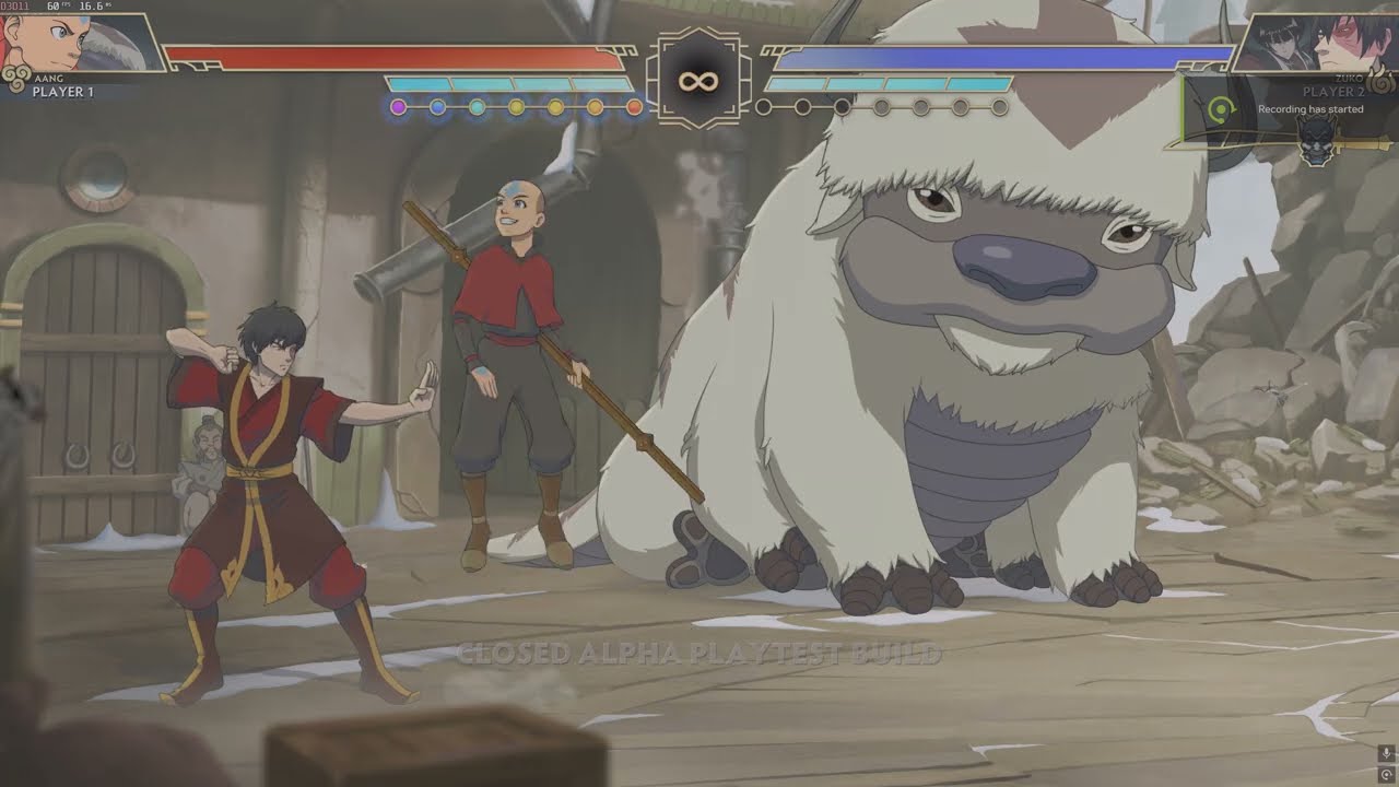 Avatar Legends: The Fighting Game Aang jump cancel scooter combo