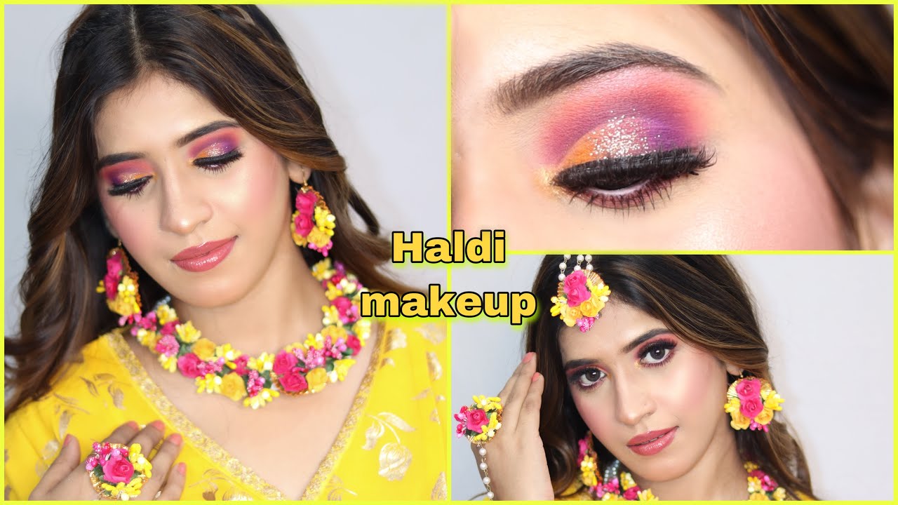New Haldi makeup tutorial in 2023 | step by step | using Kryolan pan stick | Shruti makeover