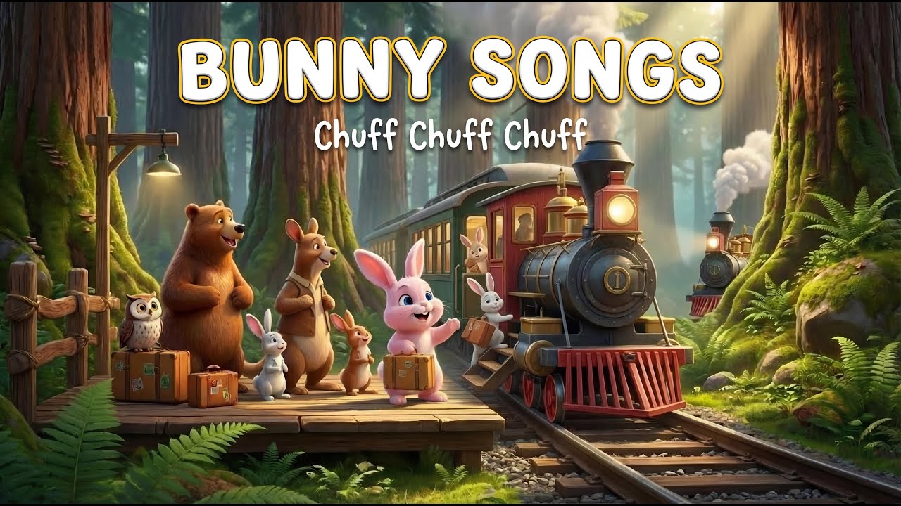 Chuff Chuff Song | Nursery Rhymes & Original Kids Songs | Bunny Songs