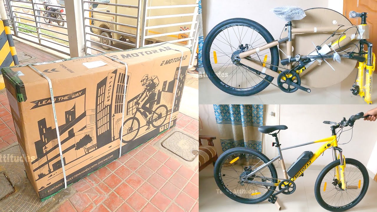 Unbox Assemble Electric Bicycle at Home | E Moterd X1 DIY Assumbly | Home Installation DIY Assembly