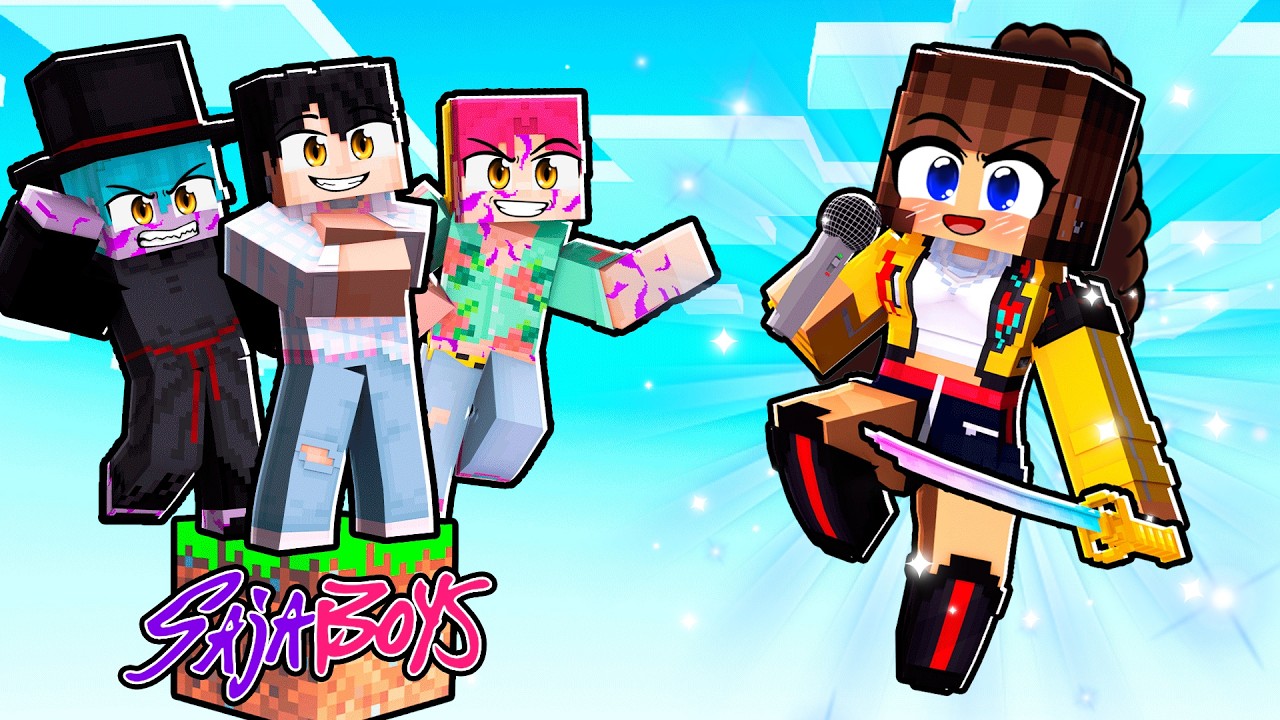 Miika PRESA com DEMONIOS KPOP em 1 BLOCO no Minecraft ◂Miika▸