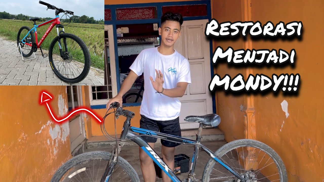 RESTORASI Sepeda MTB Rusak Menjadi Seperti Mondy (Mondracker)