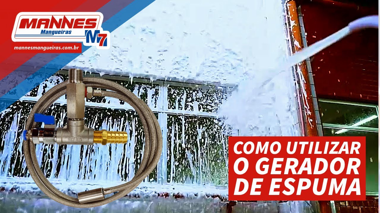 Como Utilizar o Gerador de Espuma