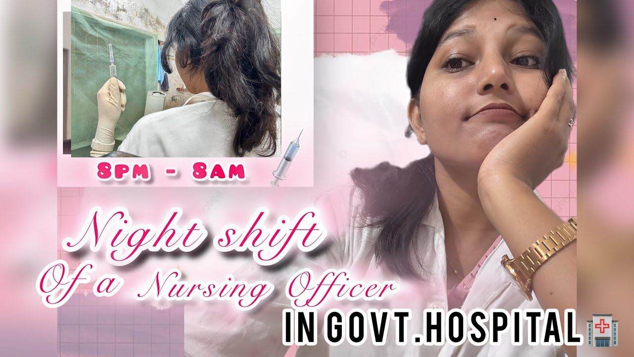 Night Duty In Hospital ||Odisha Govt.  Nursing Officer || 🏥#trending #contentcreator #youtube 