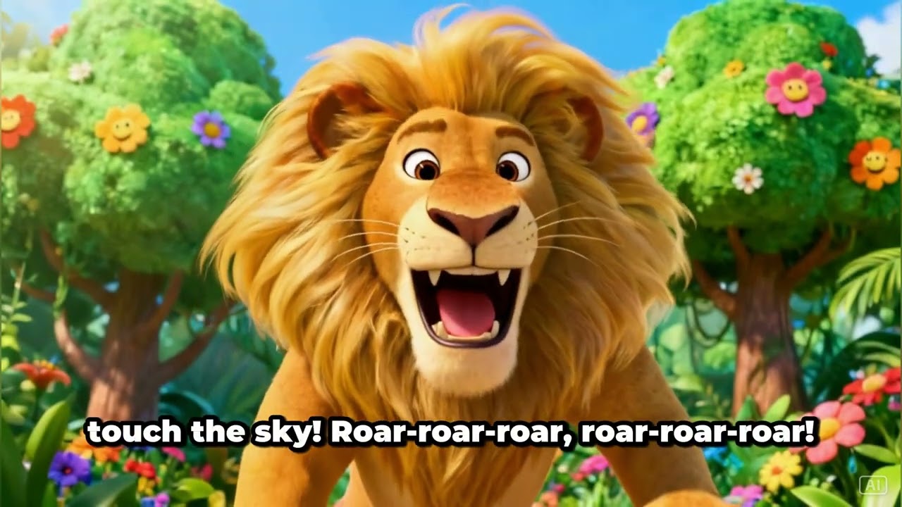 🦁🎶 Roar Roar Lion Party! | Jungle Dance Song for Kids 🌴✨