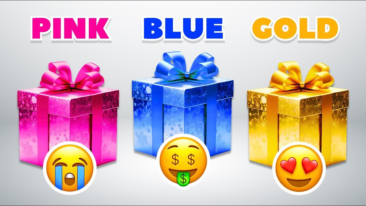 Choose Your Gift...! Pink, Blue or Gold 💗💙⭐️ How Lucky Are You? 😱 Quiz King