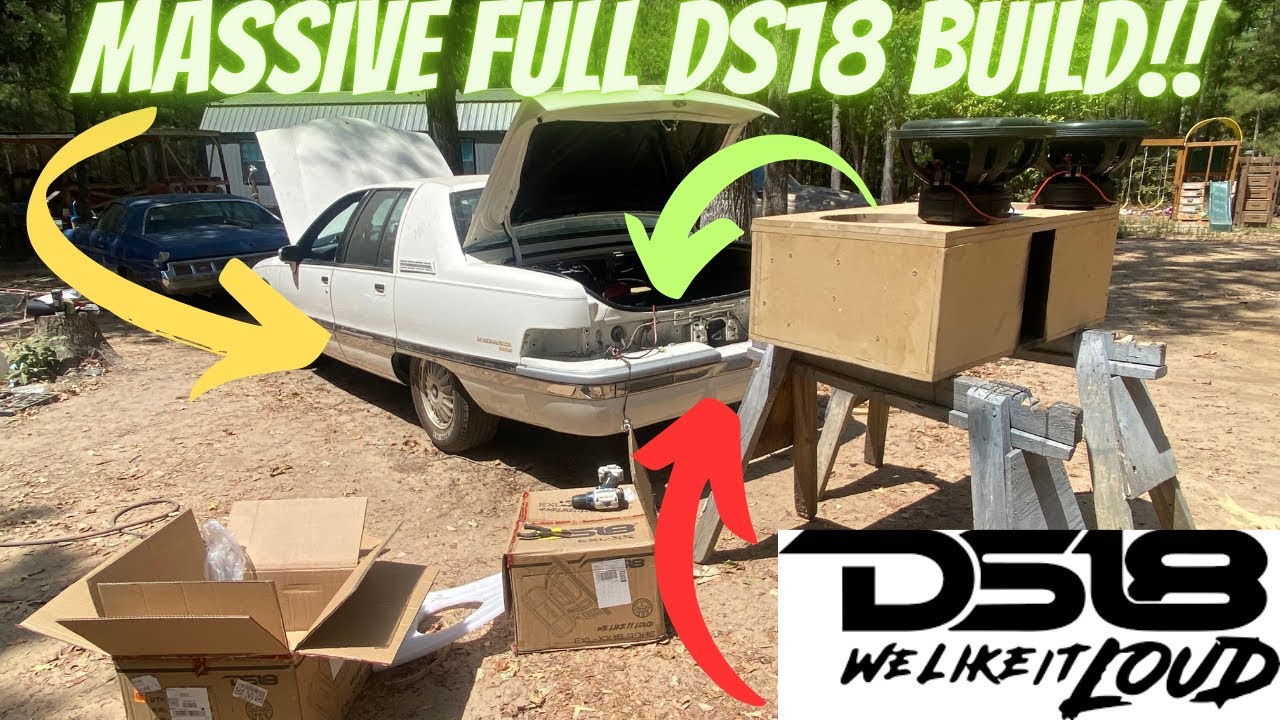 BUILT AND INSTALLED A MASSIVE FULL DS18 CAR AUDIO SOUND SYSTEM IN A 1993 BUICK ROADMASTER!