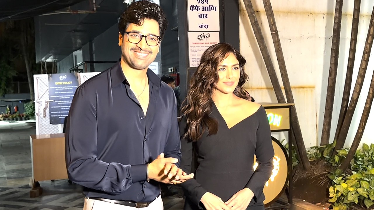 Mrunal Thakur & Adivi Sesh Spotted In The City To Promote Movie Dacoit Ek Prem Katha