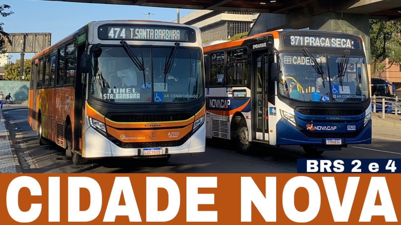 Cidade Nova ( BRS 2 e 4 ) - RJ - Movimentação de ônibus #112