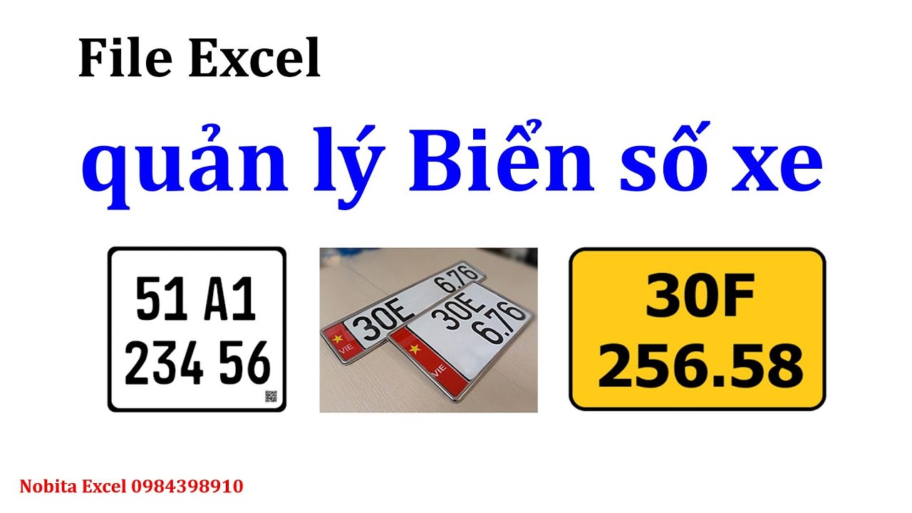 file Excel Quản lý biển số xe