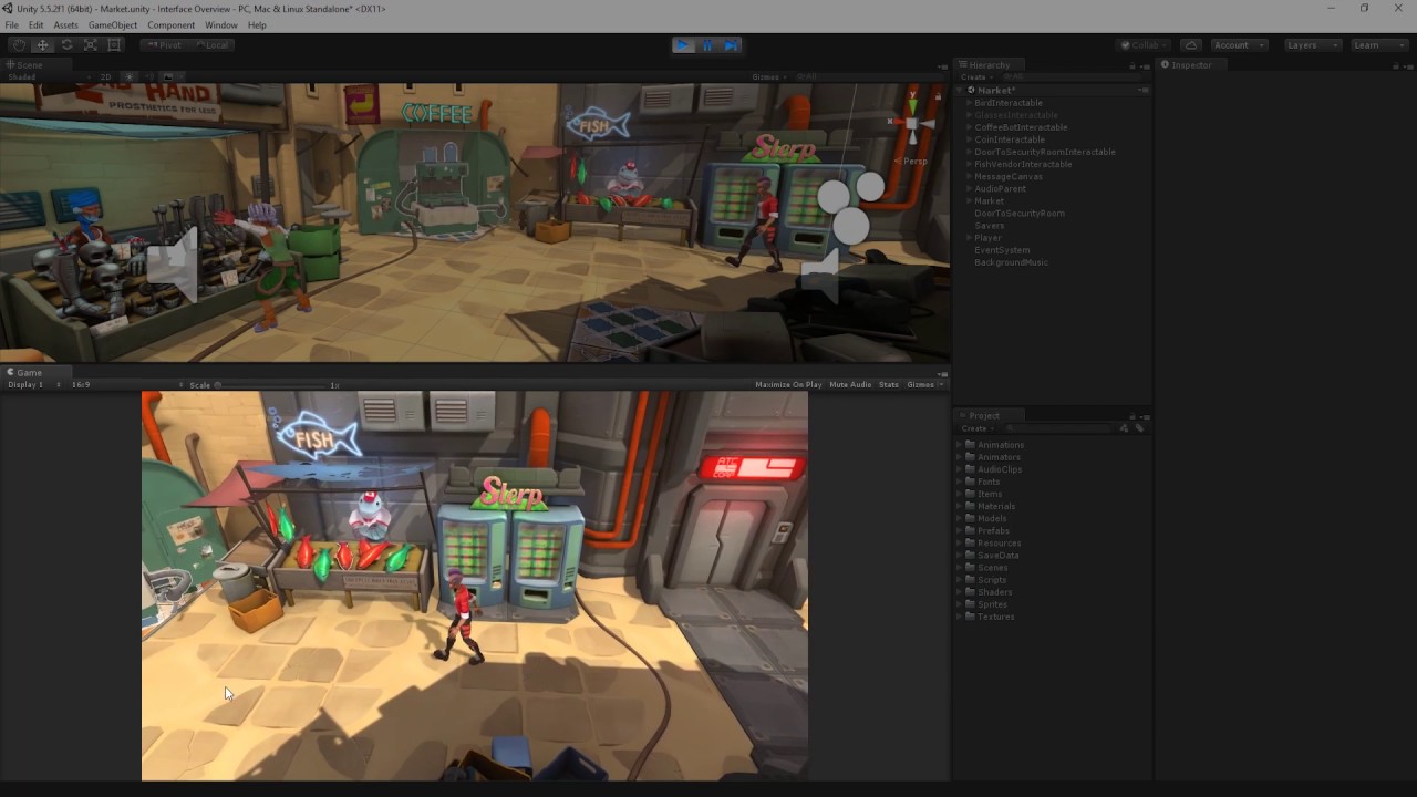 The Unity Interface Overview -  Unity Official Tutorials