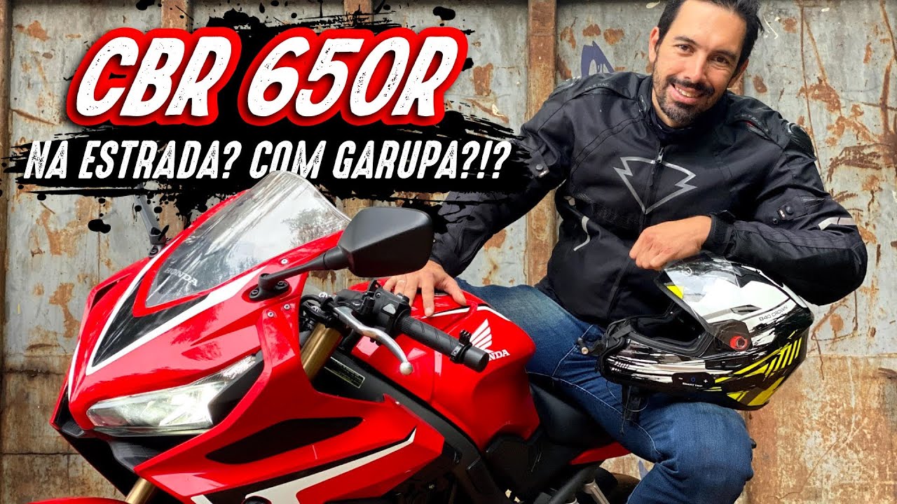 HONDA CBR 650R 2020: TESTAMOS A MOTO COM CHUVA E GARUPA NA ESTRADA!