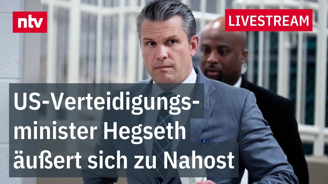 LIVE: Statement von US-Verteidigungsminister Hegseth zur Lage im Nahen Osten