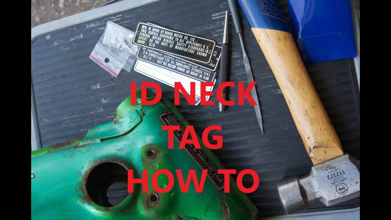 VIN Plate ID Tag - How To Remove & Install - Vintage Honda Mini Trail Z50a Z50 CT70 SL70 Dax