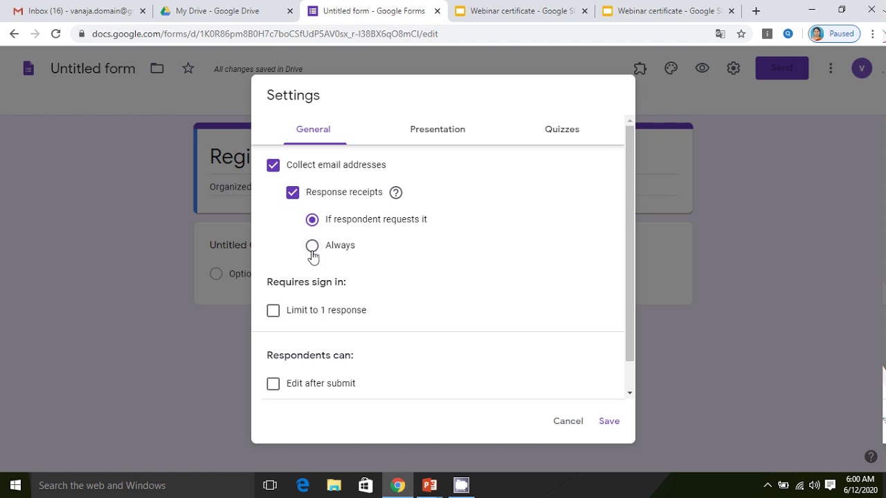 Generating E-Certificate for Webinar