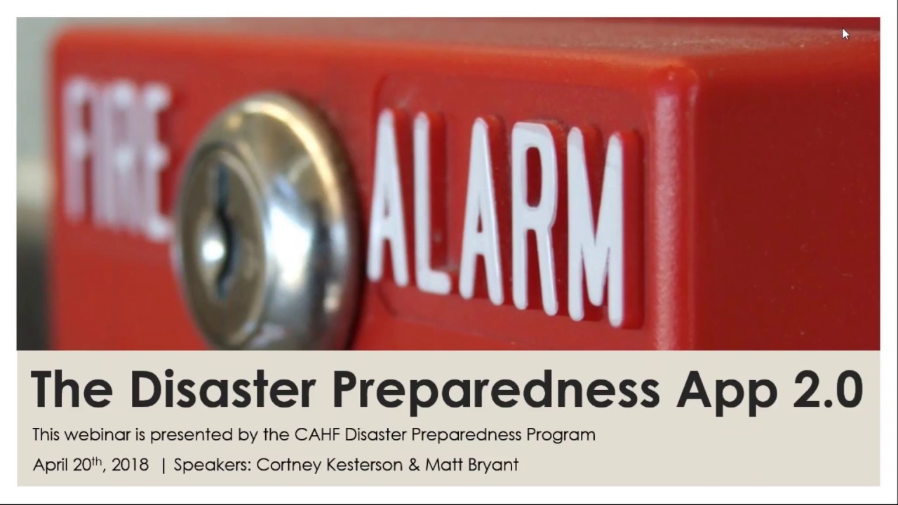 The Disaster Preparedness App, 2.0
