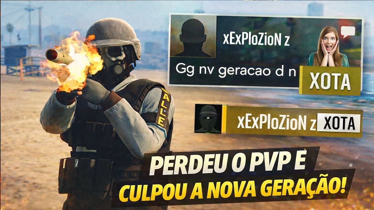 GTA 5 - GANHEI O PVP NA PRAIA E ELE CULPOU A NOVA GERAÇÃO! 😂