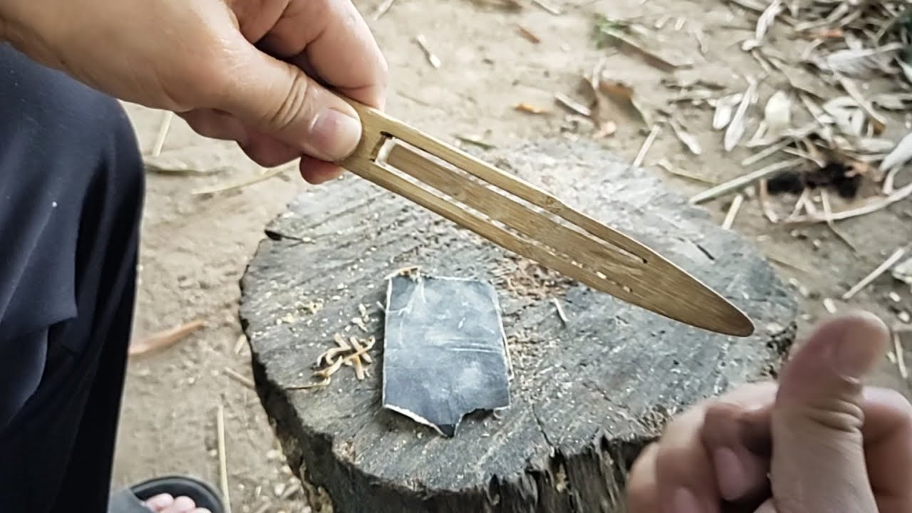 How to make Bamboo jaw harp bungkau