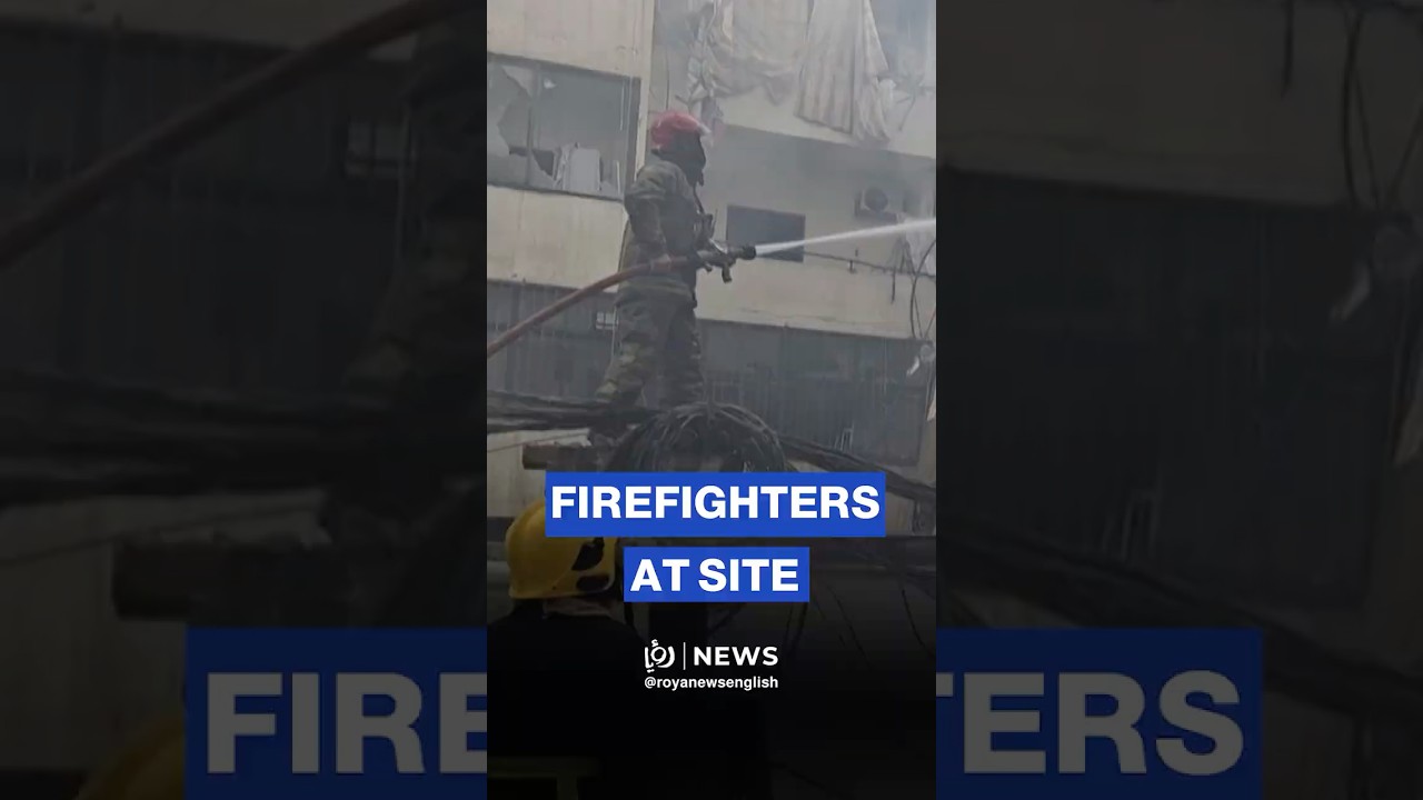 Firefighters battle blazes in South Beirut after devastating overnight 'Israeli' airstrikes