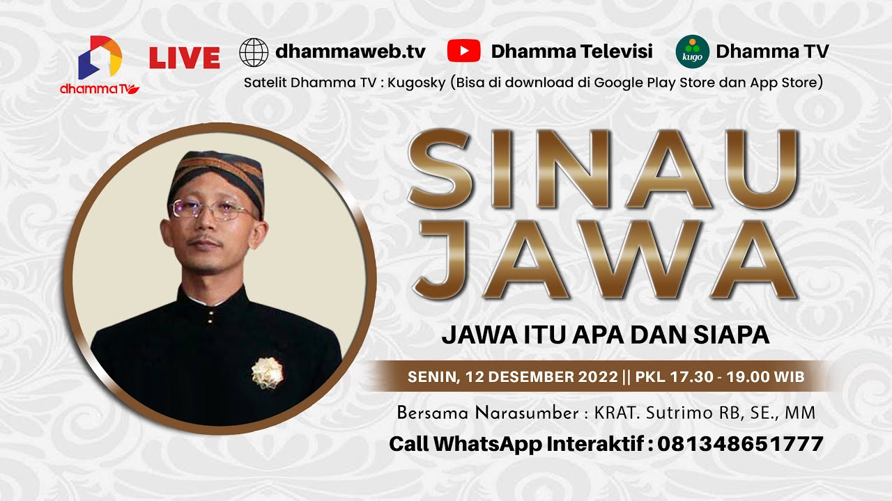 Jawa Itu Apa Dan Siapa - SINAU JAWA 12 DESEMBER 2022