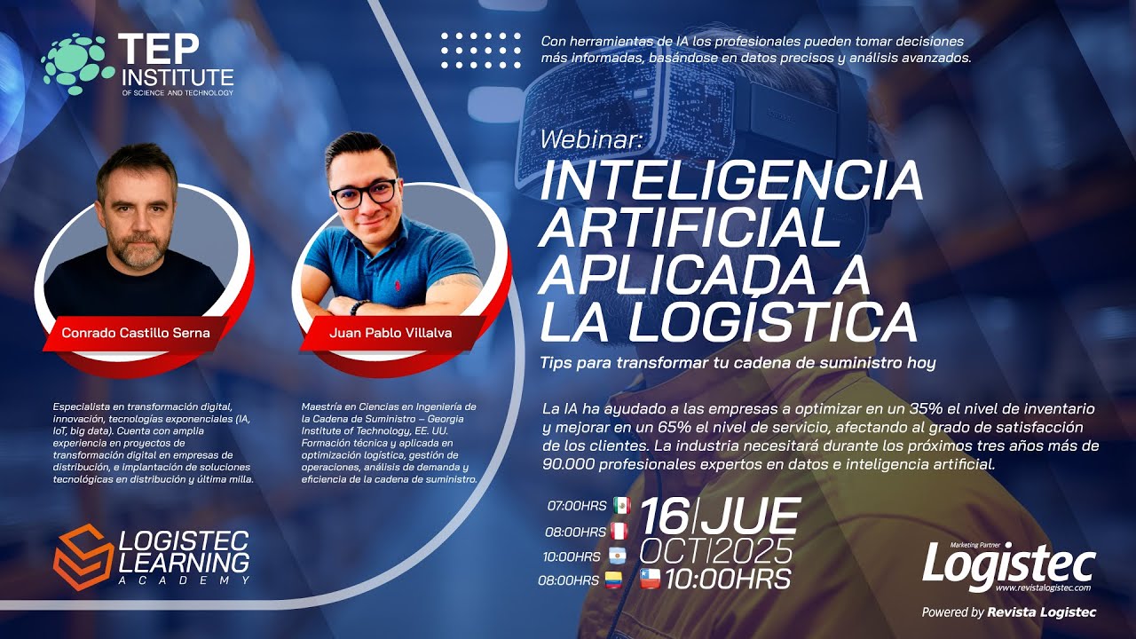 Webinar: Inteligencia Artificial Aplicada a la Logística