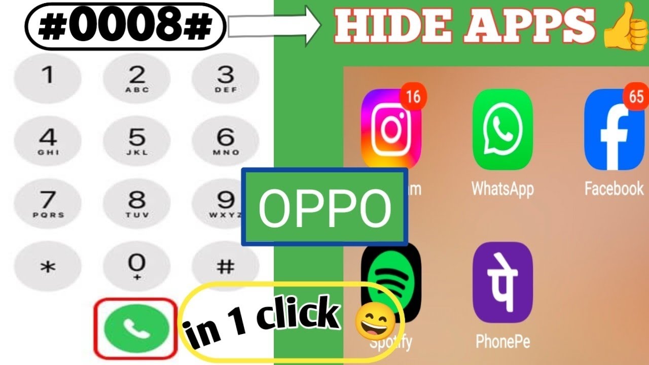 How to hide apps in oppo | 2026 me oppo ke phone me hide apps kaise kare | hide apps instagram 