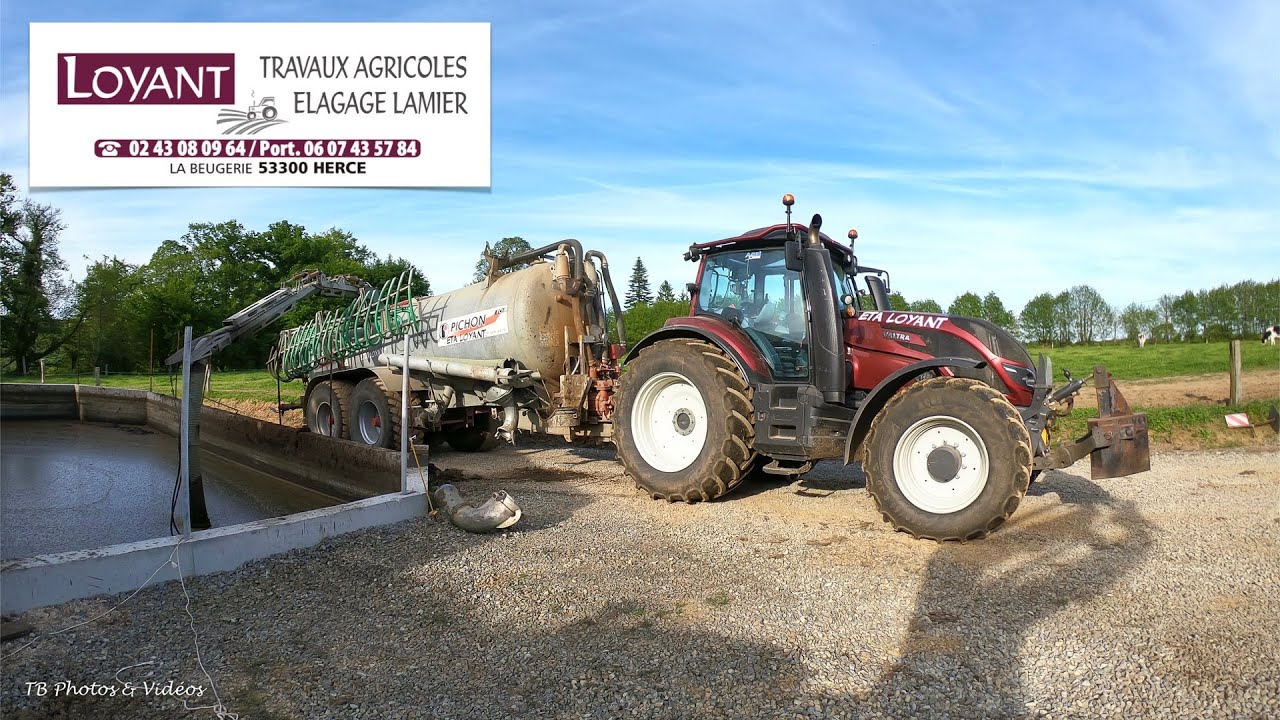 Valtra T214 & Pichon TCI  20700 L double buse / Épandage lisier / Eta Loyant
