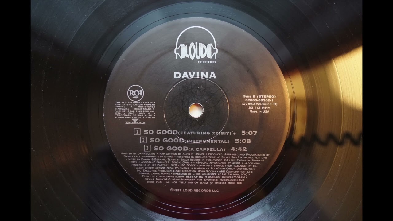 DAVINA - So Good (Instrumental) 💎 Ortofon 2M Red