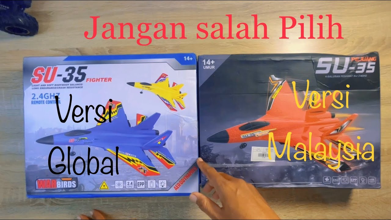 Seru‼️ Unboxing SU-35 R/C Pesawat yang banyak dicari