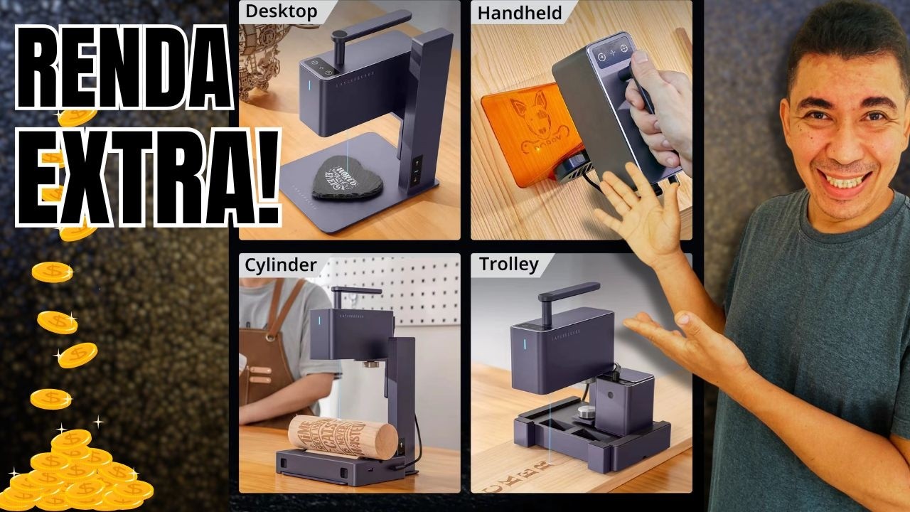 Ela se MOVE sozinha! Conheça a gravadora laser portátil que 