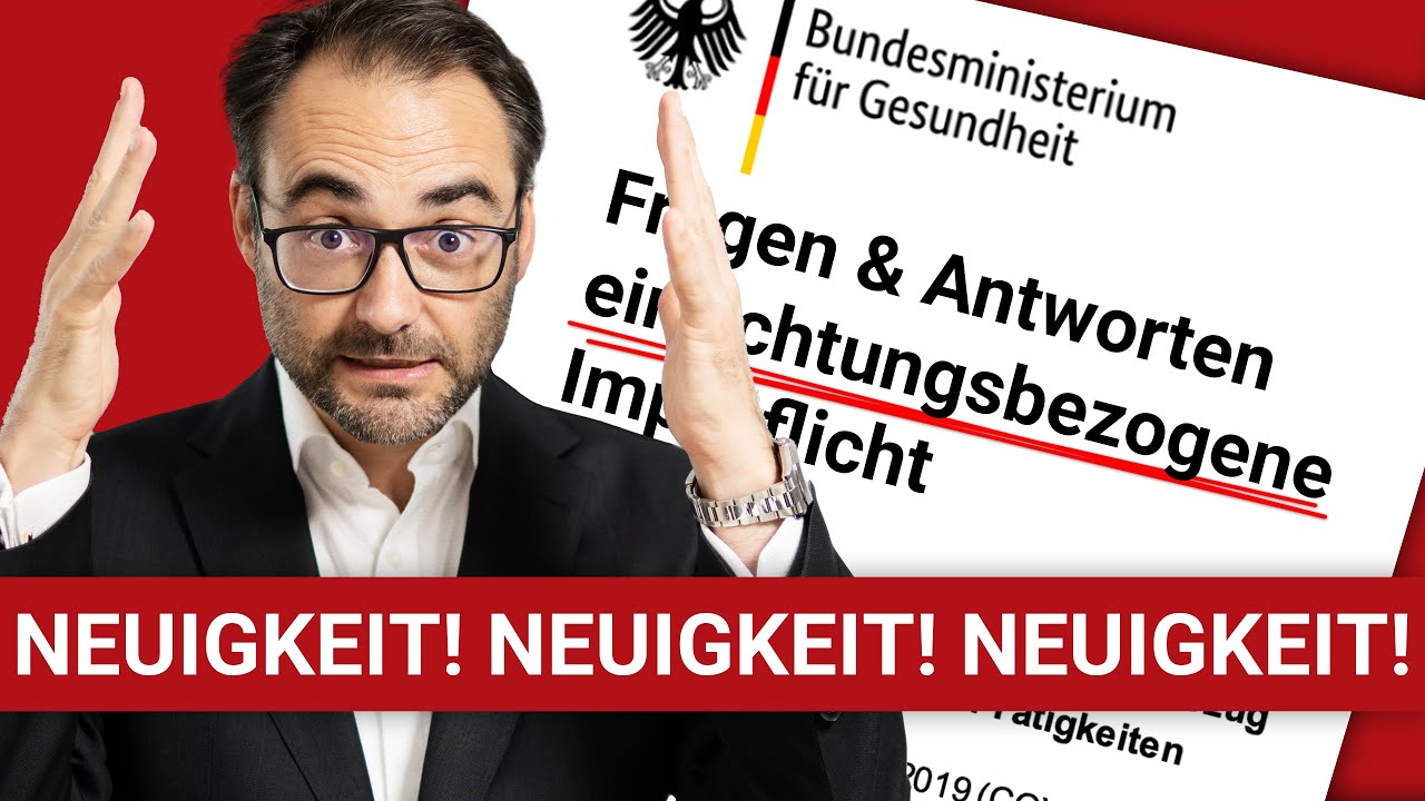 Begrenzte Impfpflicht: Gesundheitsministerium gibt Antworten (ärztliches Attest, Homeoffice, uvm)