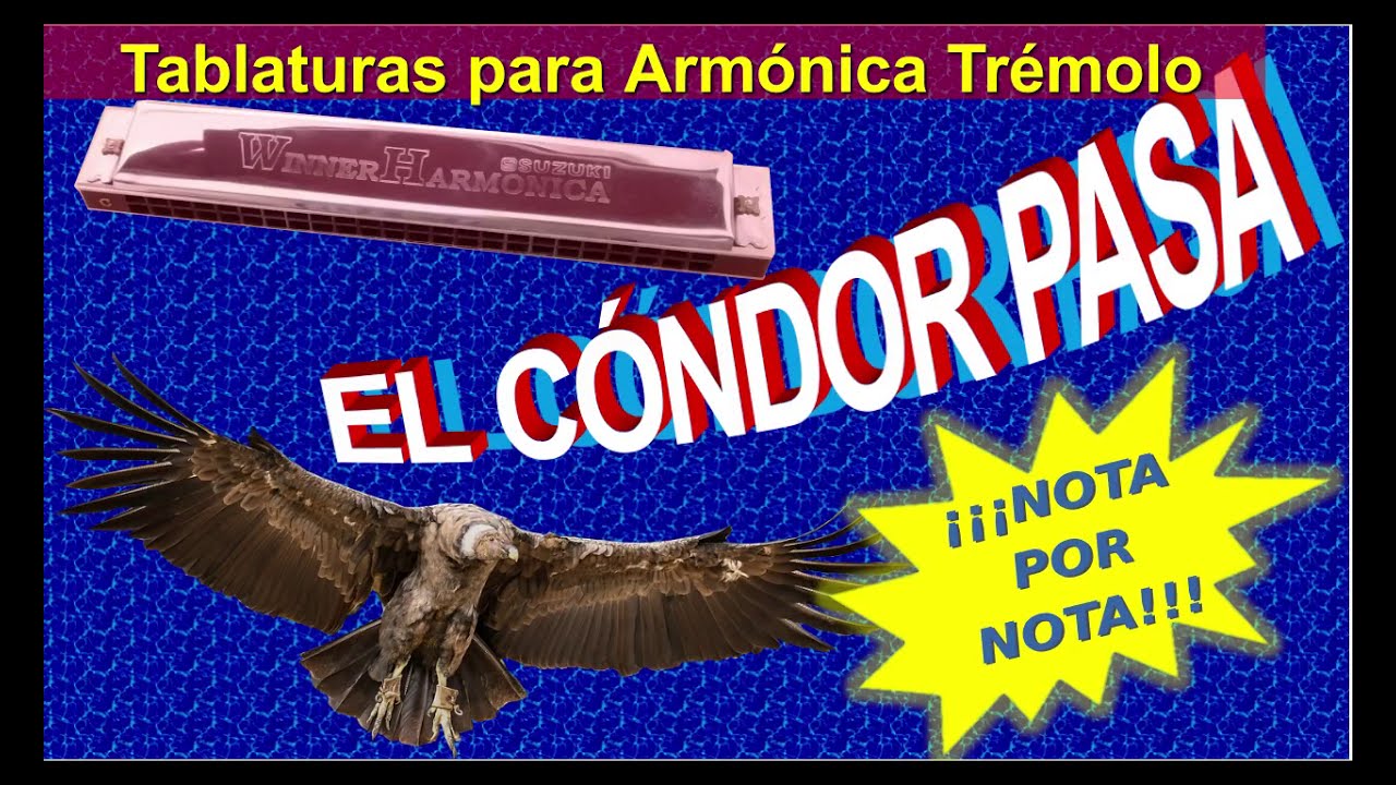 El Cóndor Pasa | Tutorial para Armónica Trémolo | Cómo Tocar El Cóndor Pasa